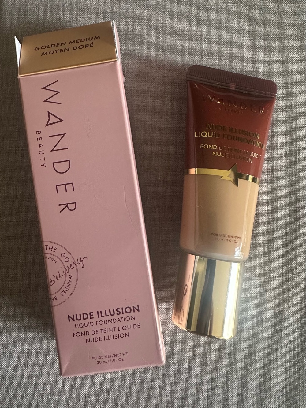 Wander Beauty Nude Illusion Liquid Foundation - Golden Medium (Golden)